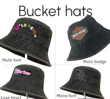 Load image into Gallery viewer, Bucket hats 3-8 years