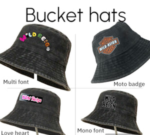 Bucket hats 3-8 years