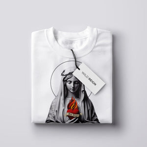 VIRGIN MARY ADULT LS TEE