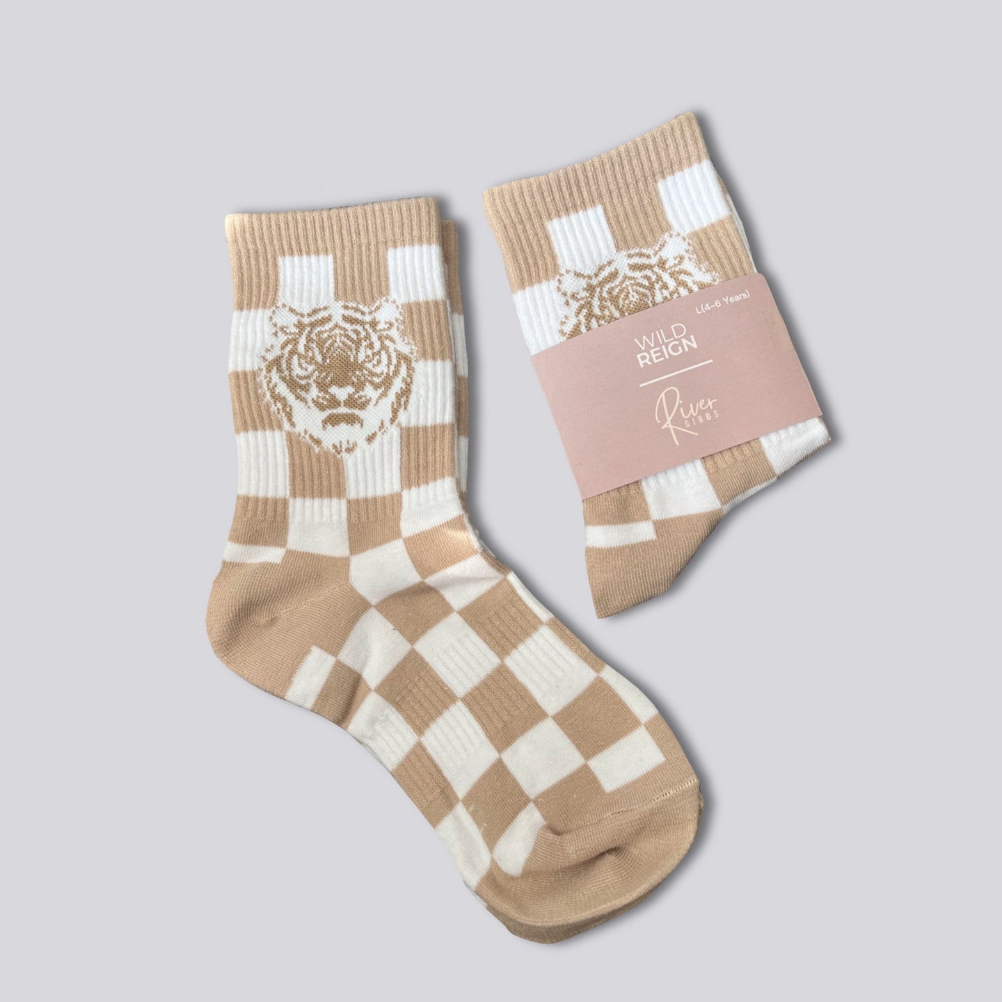 TIGER CHECK SOCKS